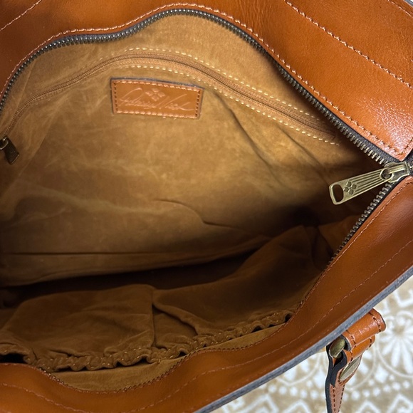 Patricia Nash New Vintage Botanical Floral Rayleigh Leather Tote Bag - Picture 14 of 14